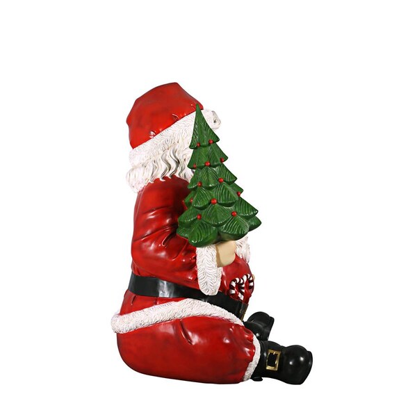Design Toscano Giant Sitting Santa Claus Statue with Hand Seat - NE140080