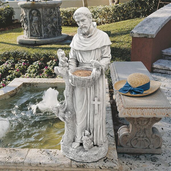 Design Toscano Nature's Nurturer, St. Francis Sculpture: Large - KY1299