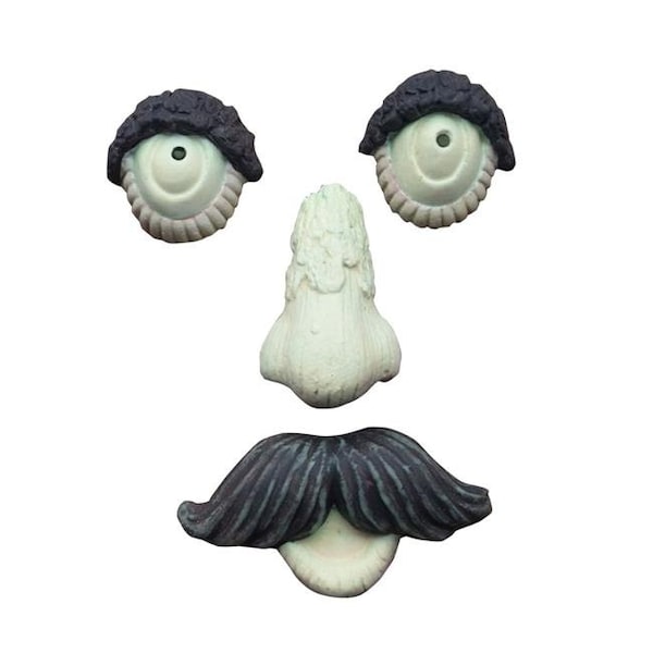 Red Carpet Studios Red Carpet Studios 49052 Glow in The Dark Man Tree Face with Mustache - 49052