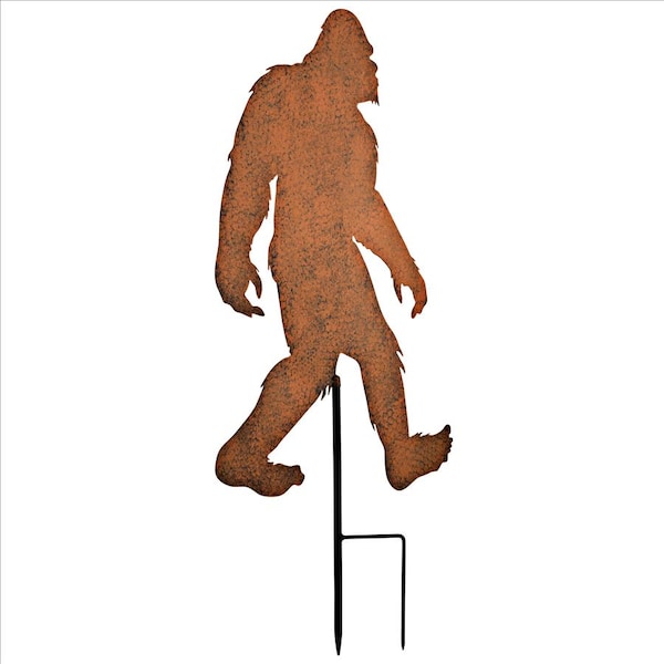 Design Toscano Bigfoot Spotted Metal Silhouette Yeti Garden Stake - NA118