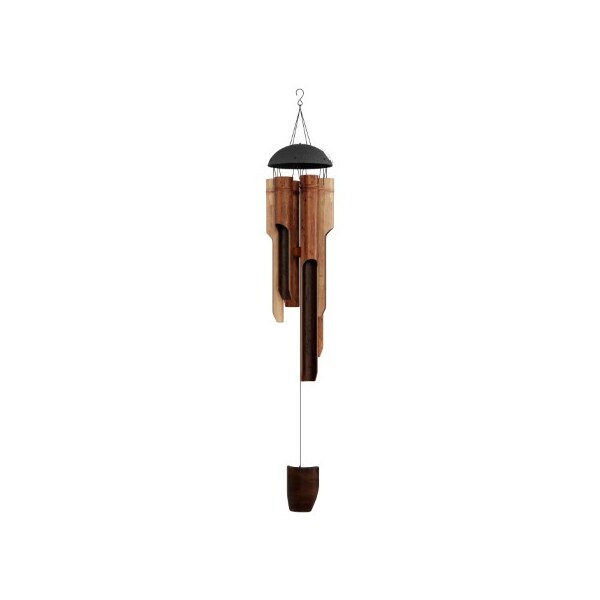 Nature Spring Bamboo Wind Chime, 38" Natural Environment Conscious, Hand Crafted, Tuned, for Garden, Patio - 268255BBN