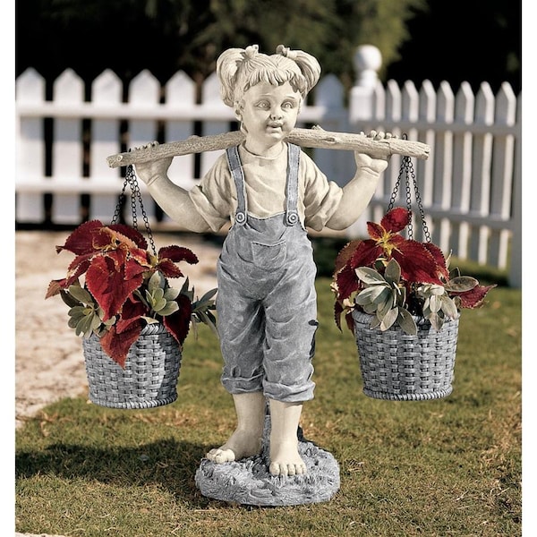 Design Toscano Flowers for Felicity Little Girl Garden Statue: Medium - NG30540