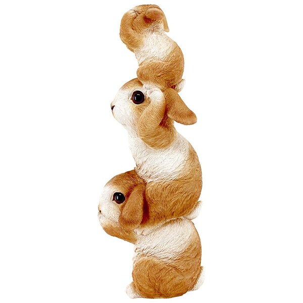 Design Toscano See, Hear, Speak No Evil Bunny Rabbits Statue - HT104330