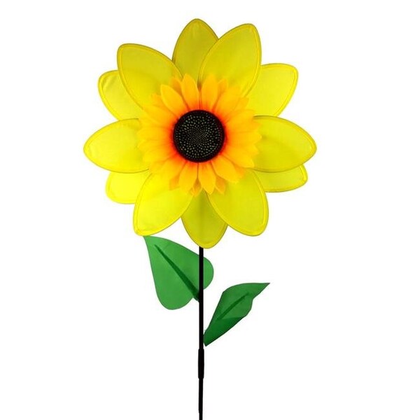 Land & Sea Land & Sea LS218SFS 15 in. Nylon Sunflower Yard Pinwheel - LS218SFS