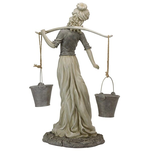 Design Toscano Magdalene the Danish Milkmaid Garden Woman Statue - EU1443