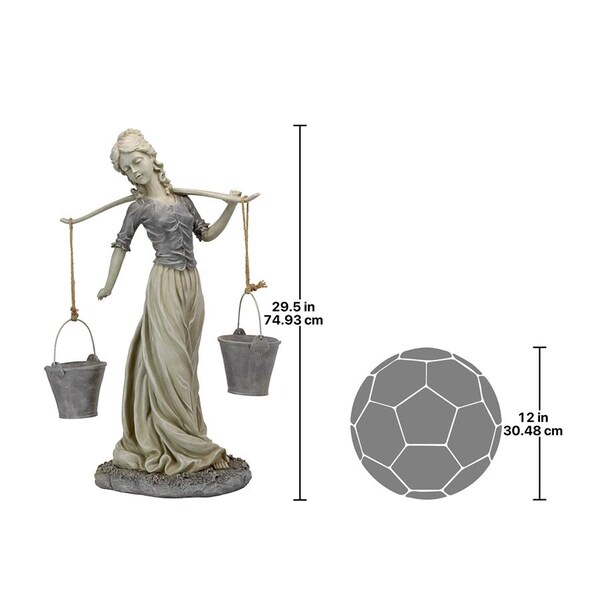 Design Toscano Magdalene the Danish Milkmaid Garden Woman Statue - EU1443