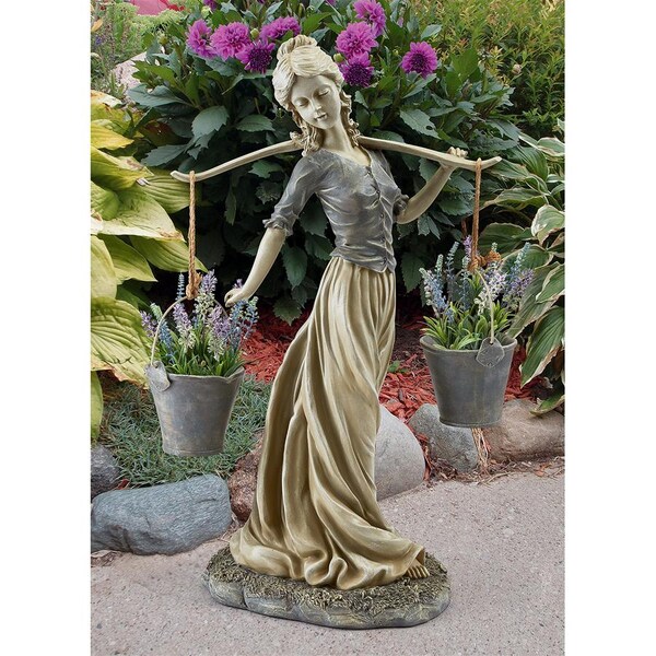 Design Toscano Magdalene the Danish Milkmaid Garden Woman Statue - EU1443