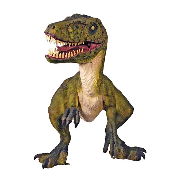 Design Toscano Jurassic-Sized Dromaeosaurus Raptor Dinosaur Statue - NE110115