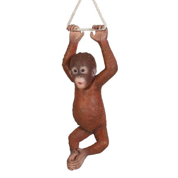 Design Toscano Pongo, the Hanging Baby Orangutan Statue - NE867215