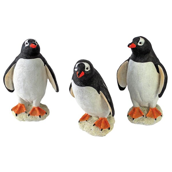 Design Toscano Baby Penguin Triplet Statues - QM2335300
