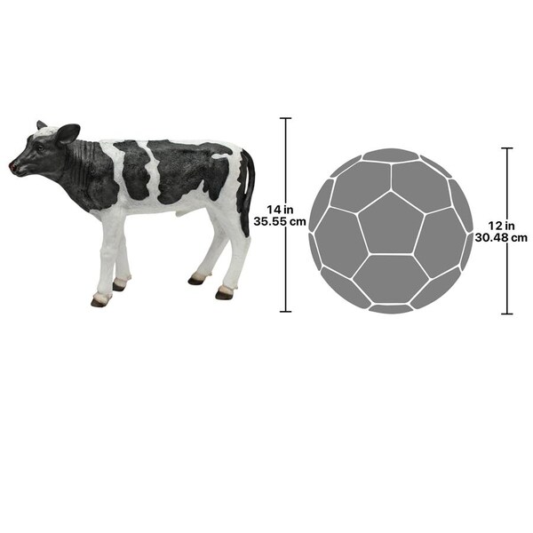 Design Toscano Daisy and Country Boy Cow Statues: Country Boy - QM24163001
