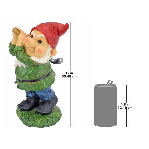 Design Toscano Bogey Burt Garden Gnome Statue - QM2458200