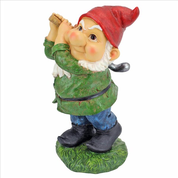 Design Toscano Bogey Burt Garden Gnome Statue - QM2458200