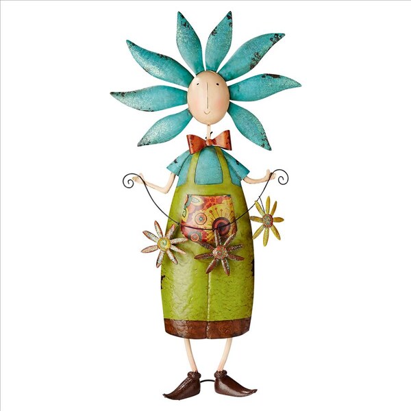 Design Toscano Flower Children Metal Garden Statue: Boy - FU71632