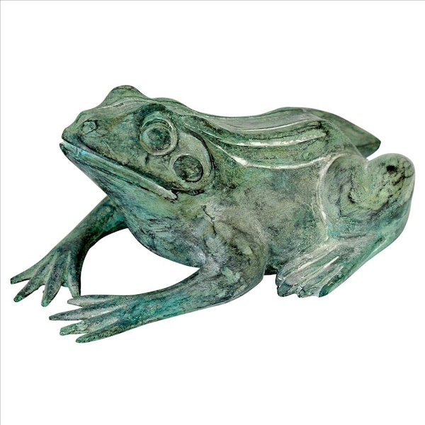 Design Toscano Small Bull Frog Cast Bronze Garden Statue - PN5791