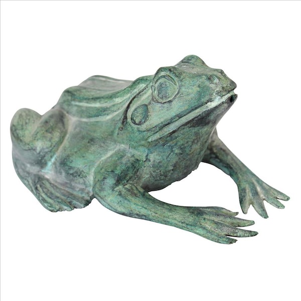 Design Toscano Small Bull Frog Cast Bronze Garden Statue - PN5791