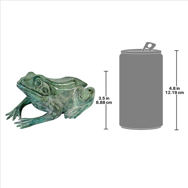 Design Toscano Small Bull Frog Cast Bronze Garden Statue - PN5791