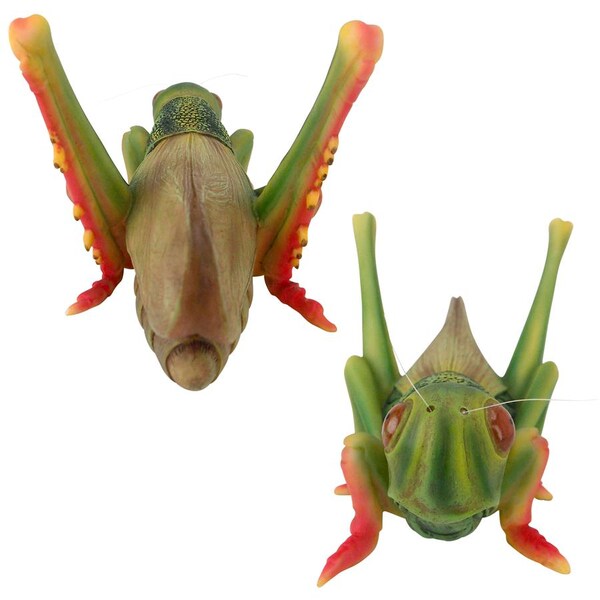Design Toscano Ricochet the Grasshopper Statue: Set of Two - JQ97702