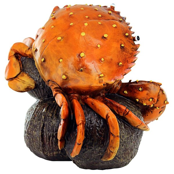 Design Toscano Coastal Crab, Hard Nut to Crack Garden Statue - AL20504