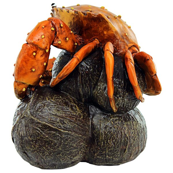 Design Toscano Coastal Crab, Hard Nut to Crack Garden Statue - AL20504