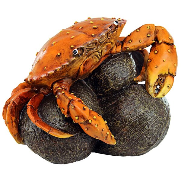 Design Toscano Coastal Crab, Hard Nut to Crack Garden Statue - AL20504