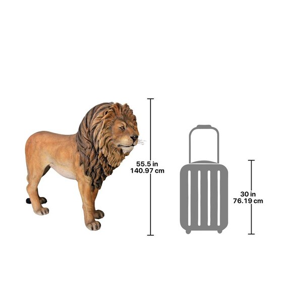 Design Toscano Life-Size "King of the Lions" Sculpture - NE110101