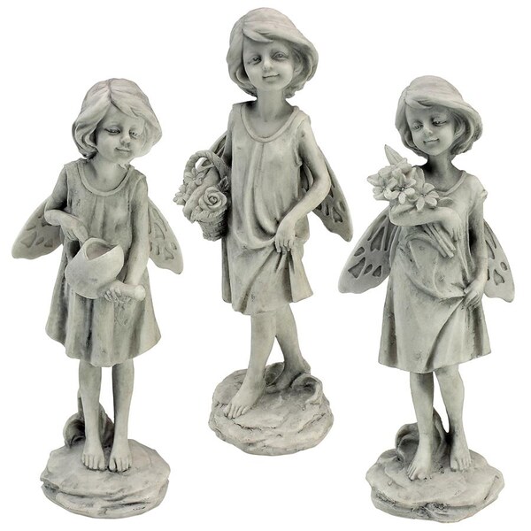 Design Toscano Rose Garden Fairy Statues, PK 3 - SH99403614