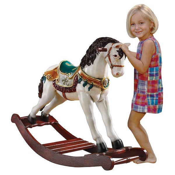 Design Toscano Victorian Carousel Pony Rocking Horse Statue - NE46747
