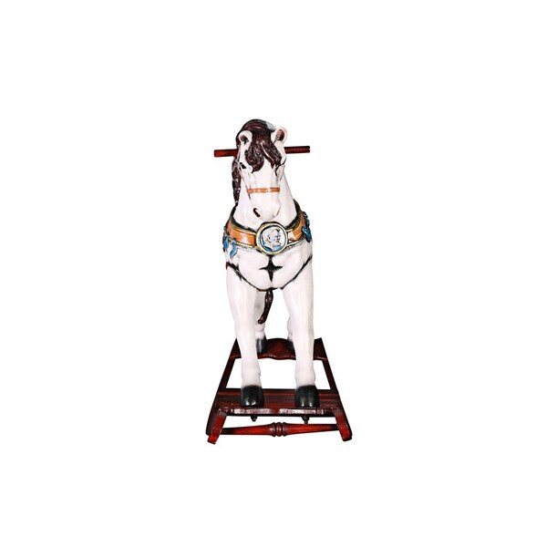 Design Toscano Victorian Carousel Pony Rocking Horse Statue - NE46747