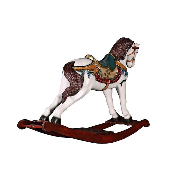 Design Toscano Victorian Carousel Pony Rocking Horse Statue - NE46747