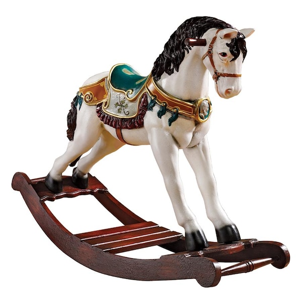Design Toscano Victorian Carousel Pony Rocking Horse Statue - NE46747