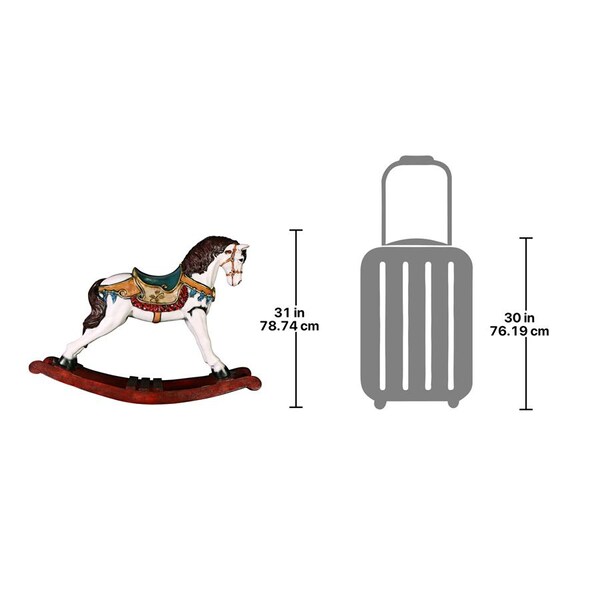 Design Toscano Victorian Carousel Pony Rocking Horse Statue - NE46747