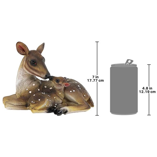 Design Toscano Mother's Love Doe and Fawn Statue: Small - AL20502