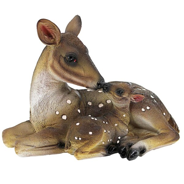 Design Toscano Mother's Love Doe and Fawn Statue: Small - AL20502