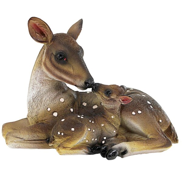 Design Toscano Mother's Love Doe and Fawn Statue: Small - AL20502