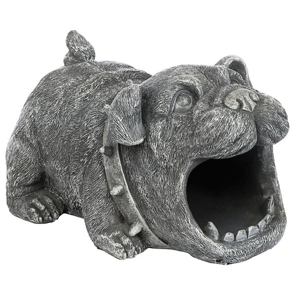 Design Toscano Butch the Bulldog Gutter Guardian Downspout Statue - QM7512105