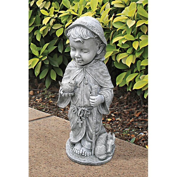 Design Toscano Baby Saint Francis Sculpture: Large - AH250428