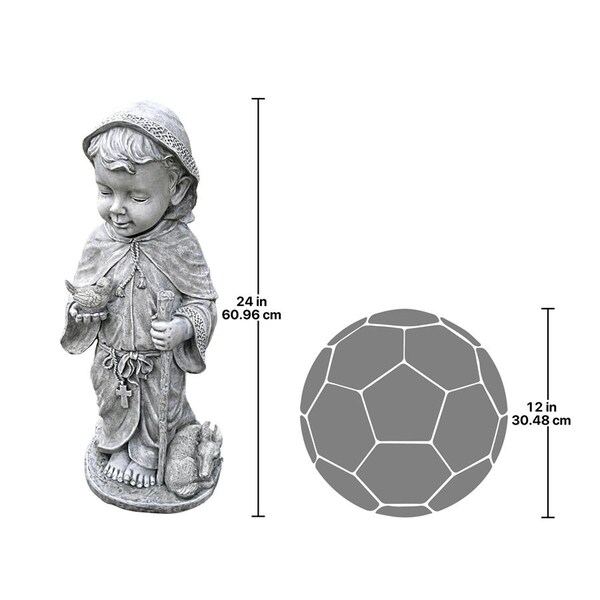 Design Toscano Baby Saint Francis Sculpture: Large - AH250428