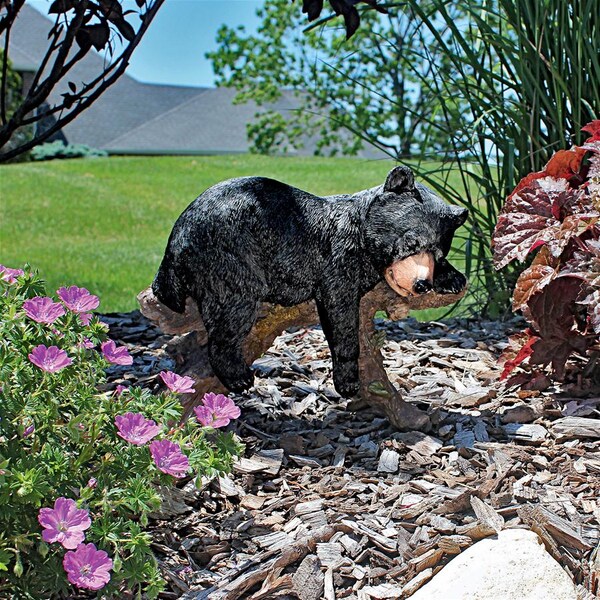 Design Toscano Catnapping Cub Black Bear Statue - JQ8560