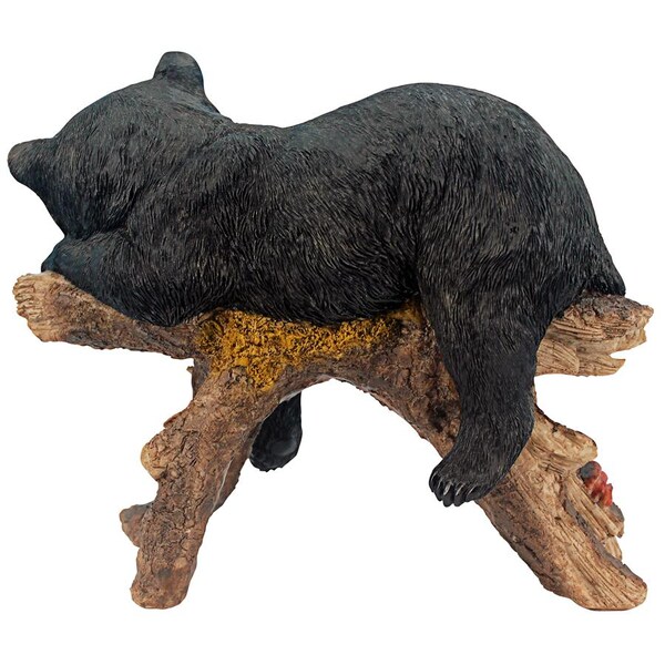 Design Toscano Catnapping Cub Black Bear Statue - JQ8560