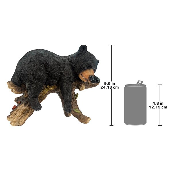 Design Toscano Catnapping Cub Black Bear Statue - JQ8560