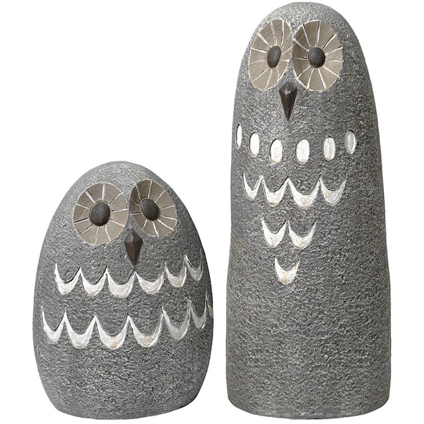 Design Toscano Ogling Outdoor Owls Garden Statues: Set of Two - FU983199