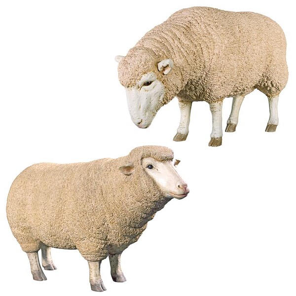 Design Toscano Merino Ewes Life-Size Sheep Statues - NE9867046