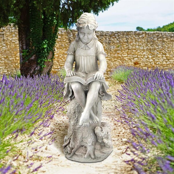 Design Toscano Sierra the Reading Child Garden Statue - JQ9634