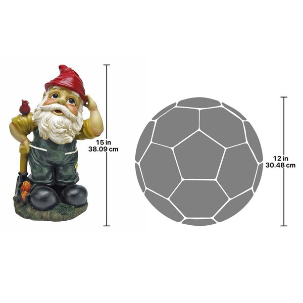Design Toscano Dieter, the Digger Garden Gnome Statue - QL152650