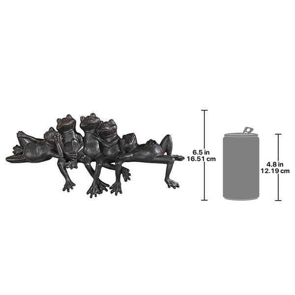 Design Toscano Lazy Daze Knot of Frogs Sill Sitters - NY1435700