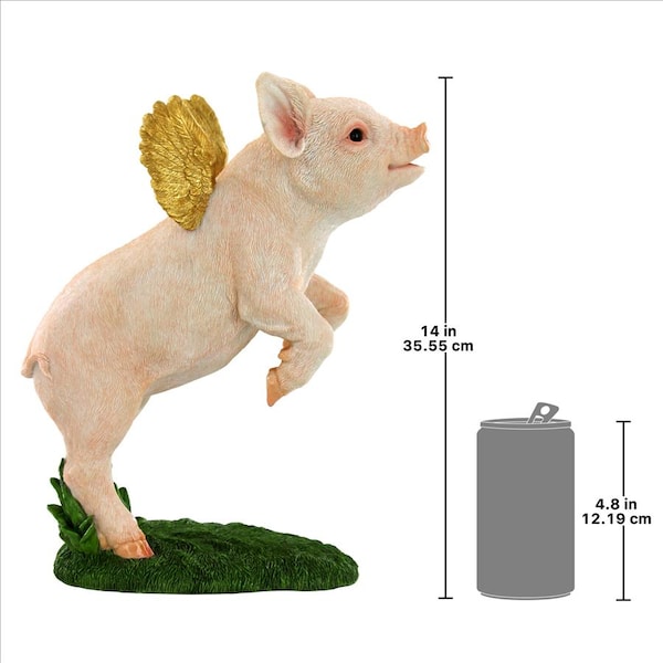 Design Toscano When Pigs Fly Flamboyant Farm Statue - QM21005