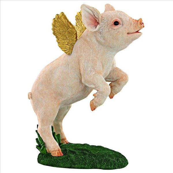 Design Toscano When Pigs Fly Flamboyant Farm Statue - QM21005