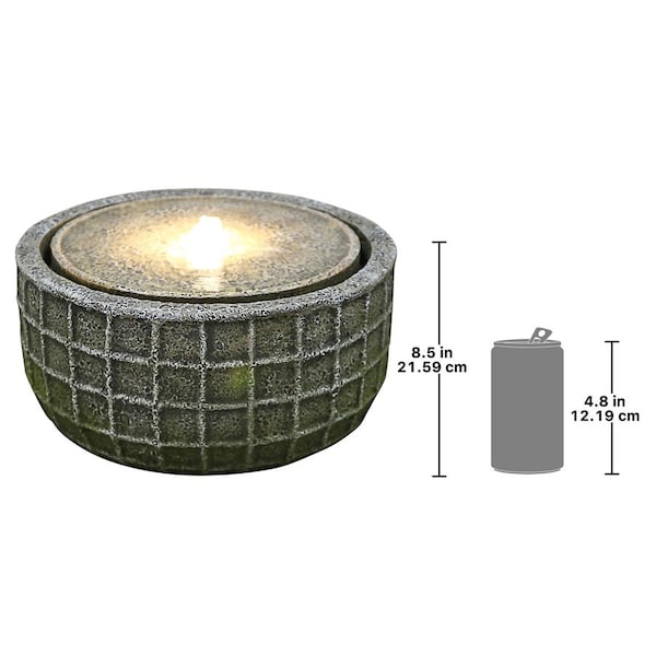 Design Toscano Stone Basket Bubbling Garden Fountain - DW197074