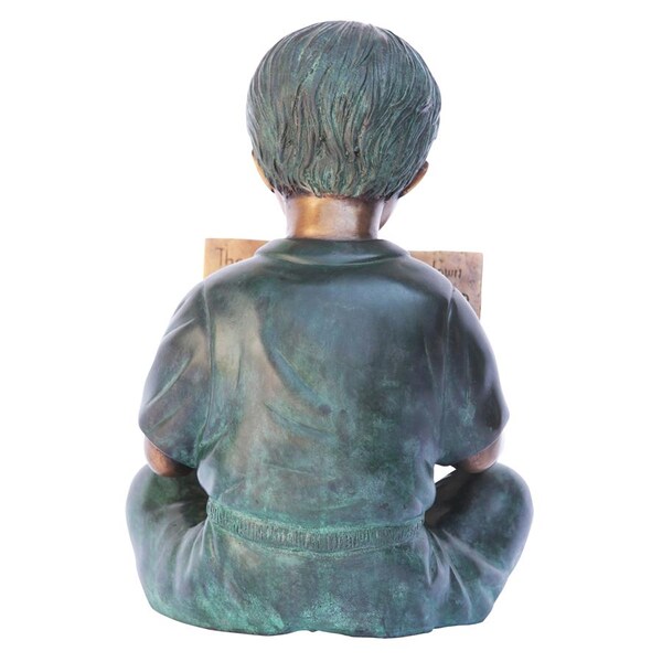 Design Toscano Story Book Boy Bronze Garden Statue - MP97527